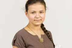 Фаина Зайцева, участница и победительница литературных конкурсов Учащаяся школы № 8, окончила 5 «В» класс.'