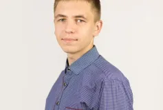 Артем Гаврин, учащийся Вильской школы'