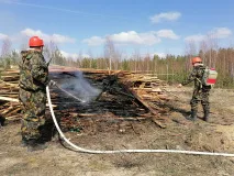 12 апреля в городском округе прошел первый этап командно-штабных учений по ликвидации последствий природных пожаров