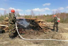 12 апреля в городском округе прошел первый этап командно-штабных учений по ликвидации последствий природных пожаров