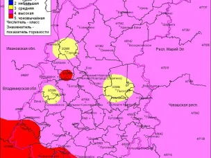В округе установился V класс пожарной опасности