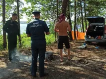 В округе штрафуют за розжиг костров в лесах